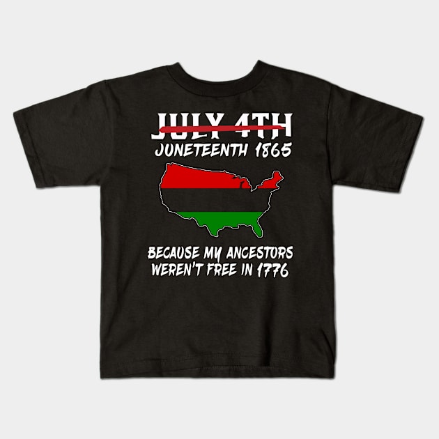 JUNETEENTH Kids T-Shirt by first12